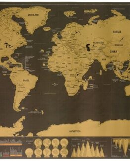 mapa del mundo para rascar