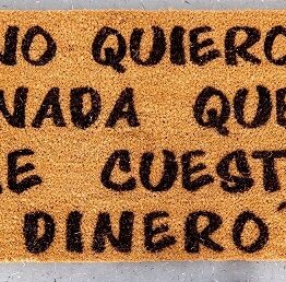 felpudo con mensaje original
