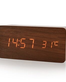 reloj despertador digital de madera comprar online