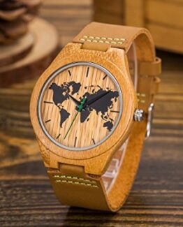 reloj de madera mapamundi comprar barato