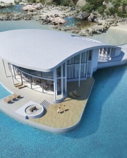 casa de lujo flotante