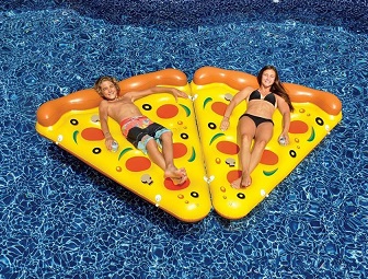 flotador forma de pizza 