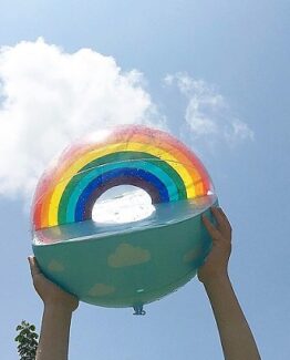 pelota de playa arcoiris comprar online