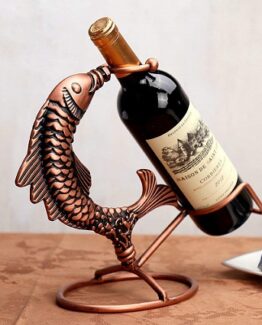 botellero para vino con forma de pez comprar online