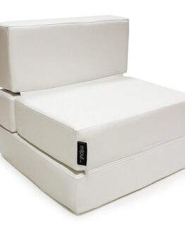 sofa puf cama plegable blanco comprar online