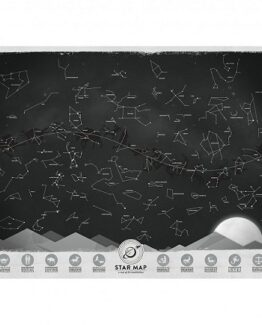 mapa de estrellas brilla oscuridad