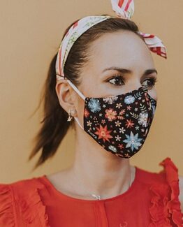 mascarilla estampado de flores precio barato online