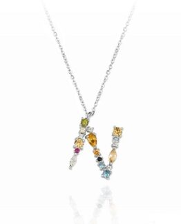 colgante iniciales plata precio barato online