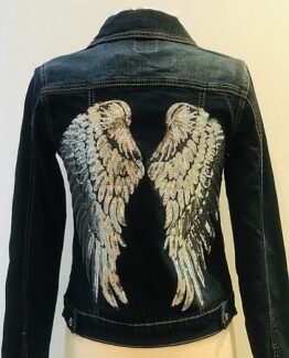 chaqueta vaquera mujer alas plata precio barato online