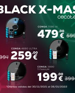 black mas cecotec robot aspirador