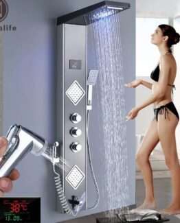 panel ducha led cascada comprar barato online
