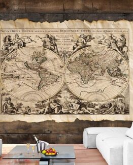 mapa del mundo vintage barato online